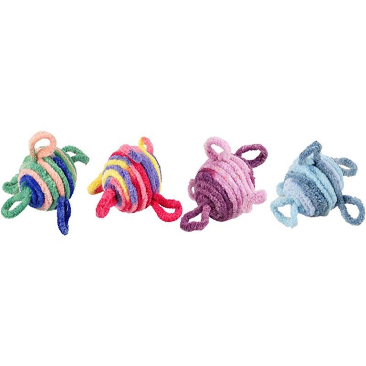 Flamingo Wollen Hareketli Isırma Yavru-Yetişkin Top Kedi Oyuncağı
