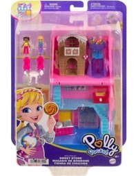 Belle Fusion HNB03 Polly Pocket Pollyville Şeker Dükkanı Oyun Seti