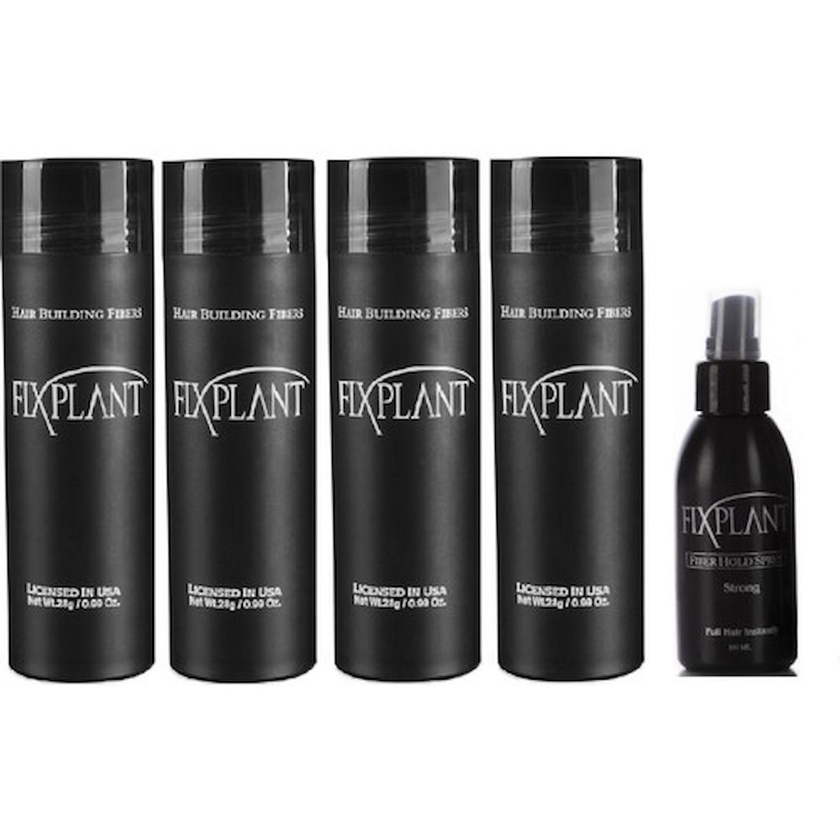 Fixplant Açık Kahve Sprey - Toz Saç Boyası 4x28 gr