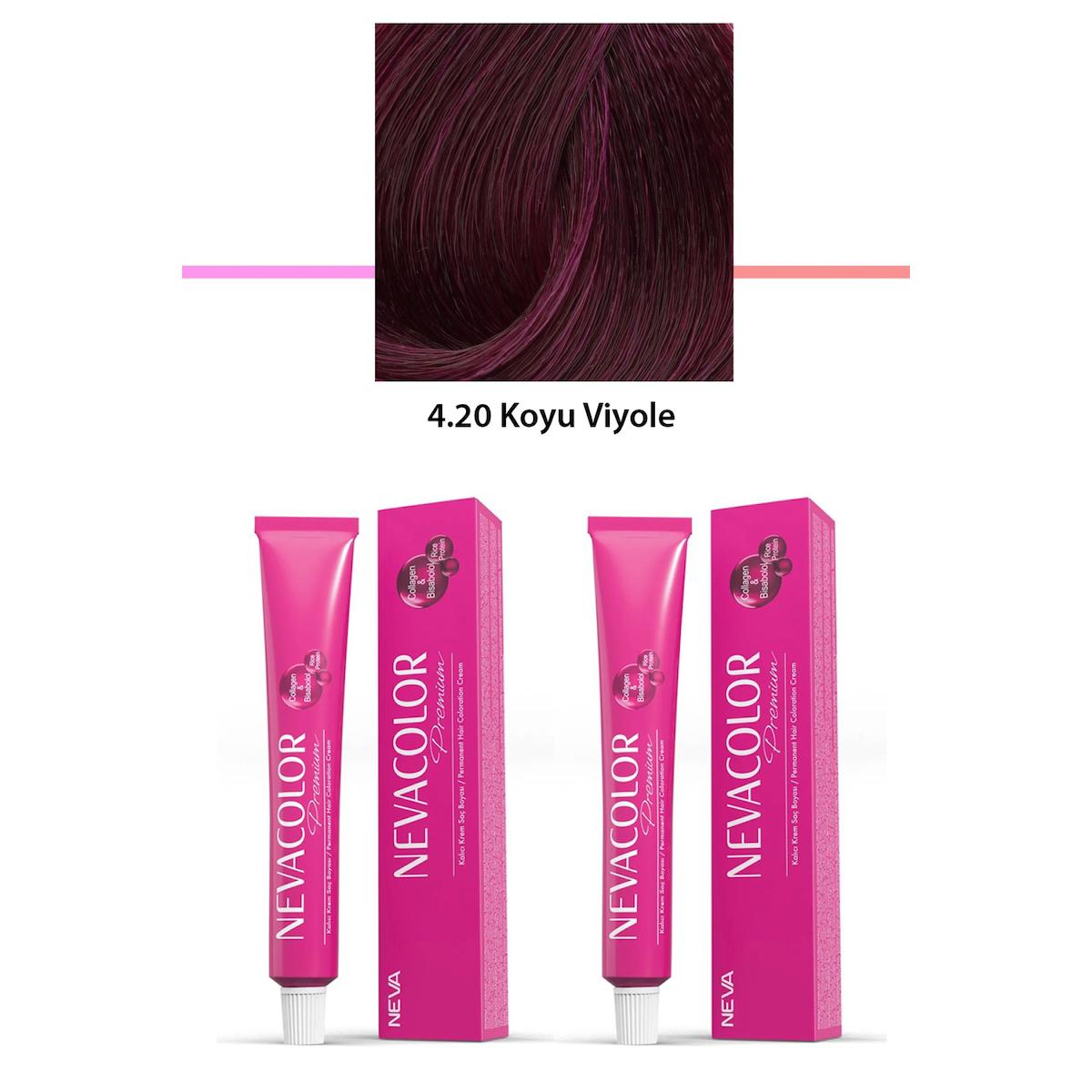 Shopping Store 4.20 Koyu Viyole Krem Saç Boyası 50 gr