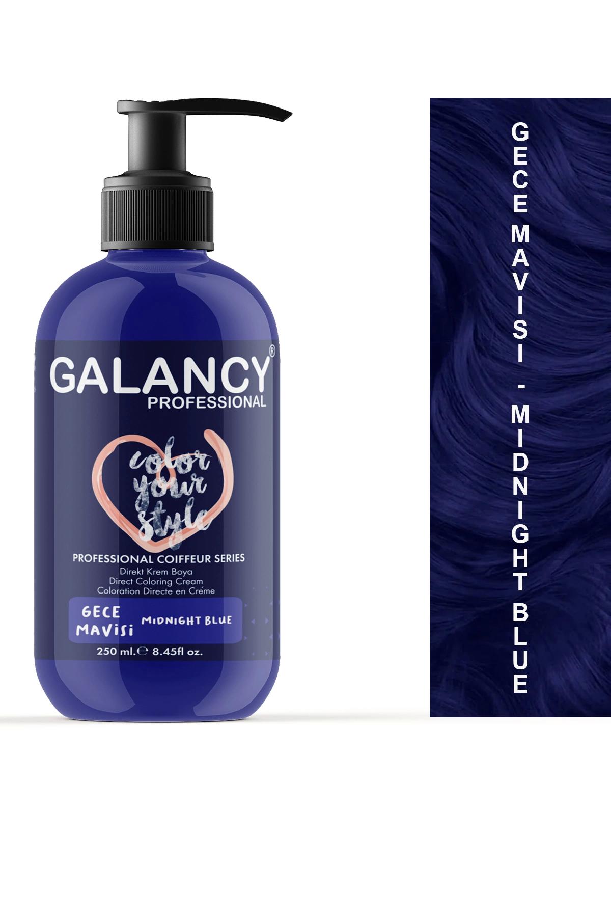 Galancy Gece Mavisi Amonyaksız Krem Saç Boyası 250 ml