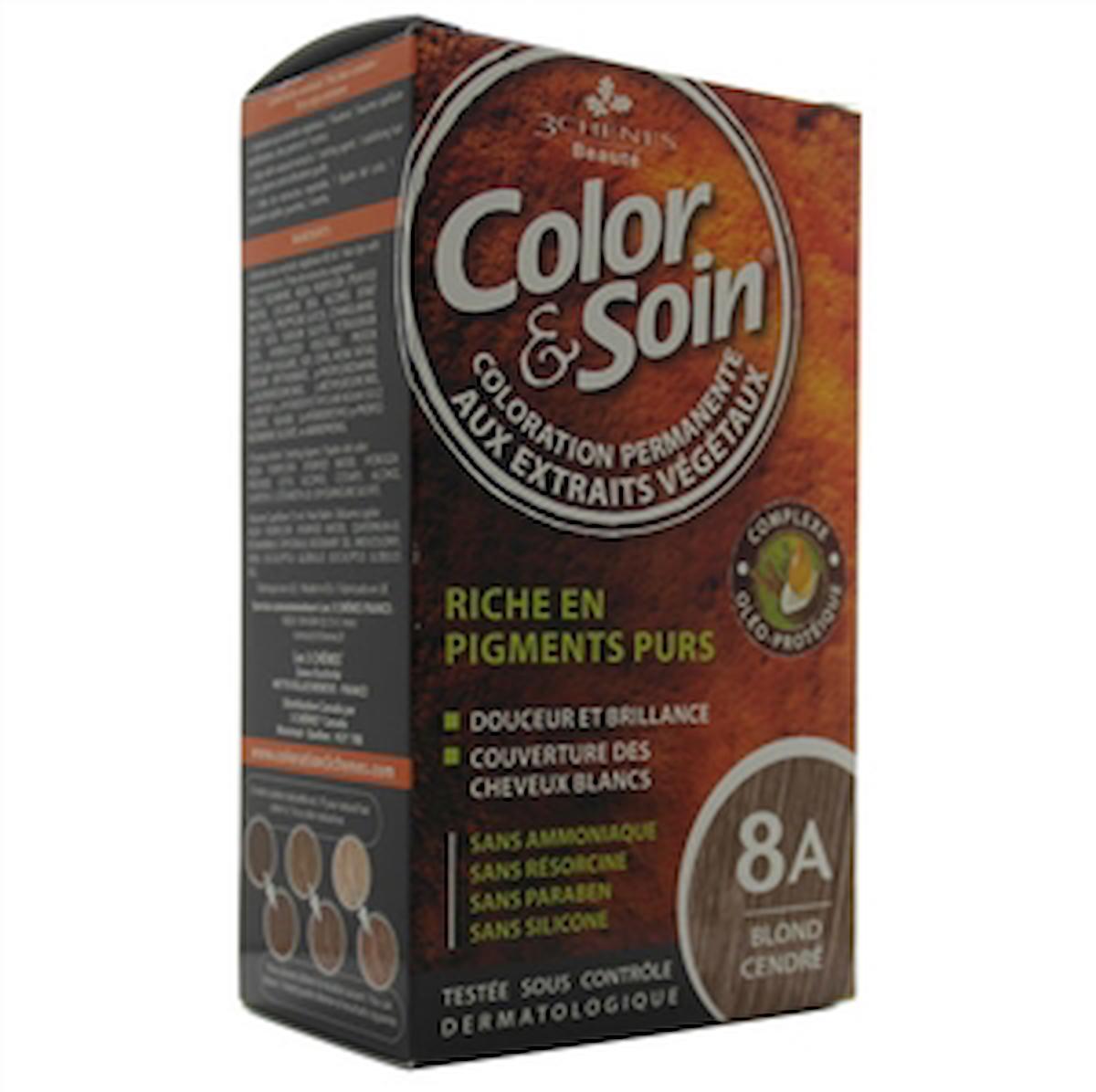 Color Soin 8A Açık Bakır Sarı Organik Krem Saç Boyası 120 ml