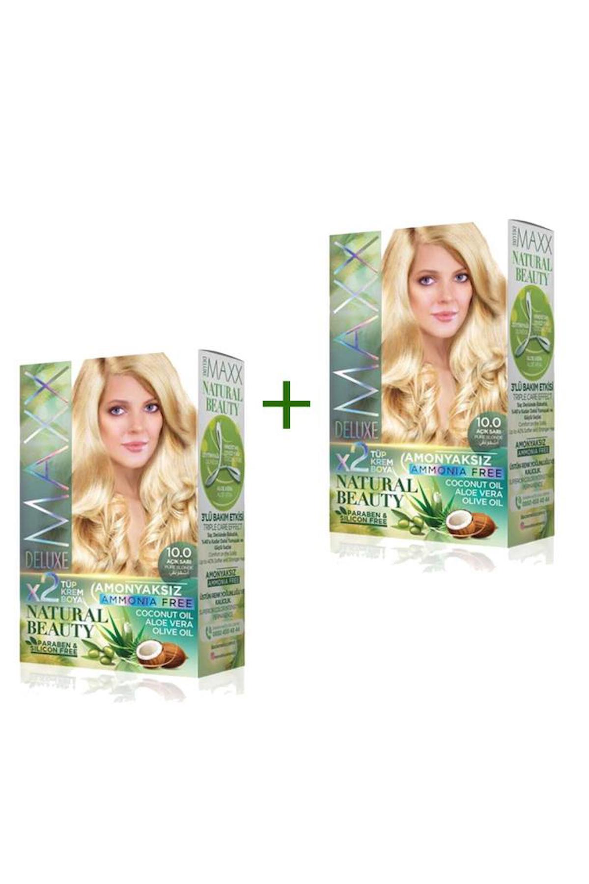Maxx Deluxe 10.0 Açık Sarı Amonyaksız Krem Saç Boyası