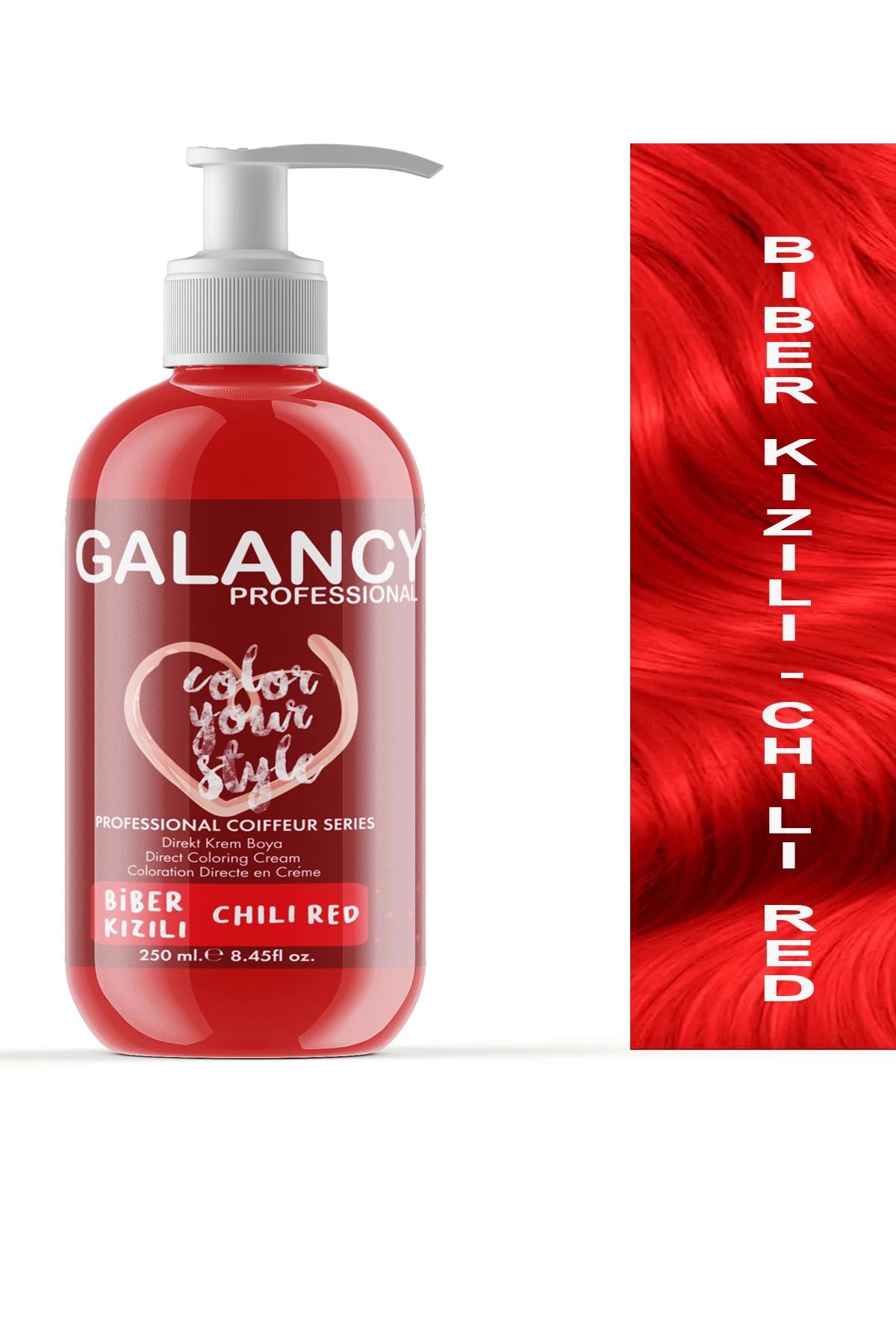 Galancy Biber Kızılı Amonyaksız Krem Saç Boyası 250 ml