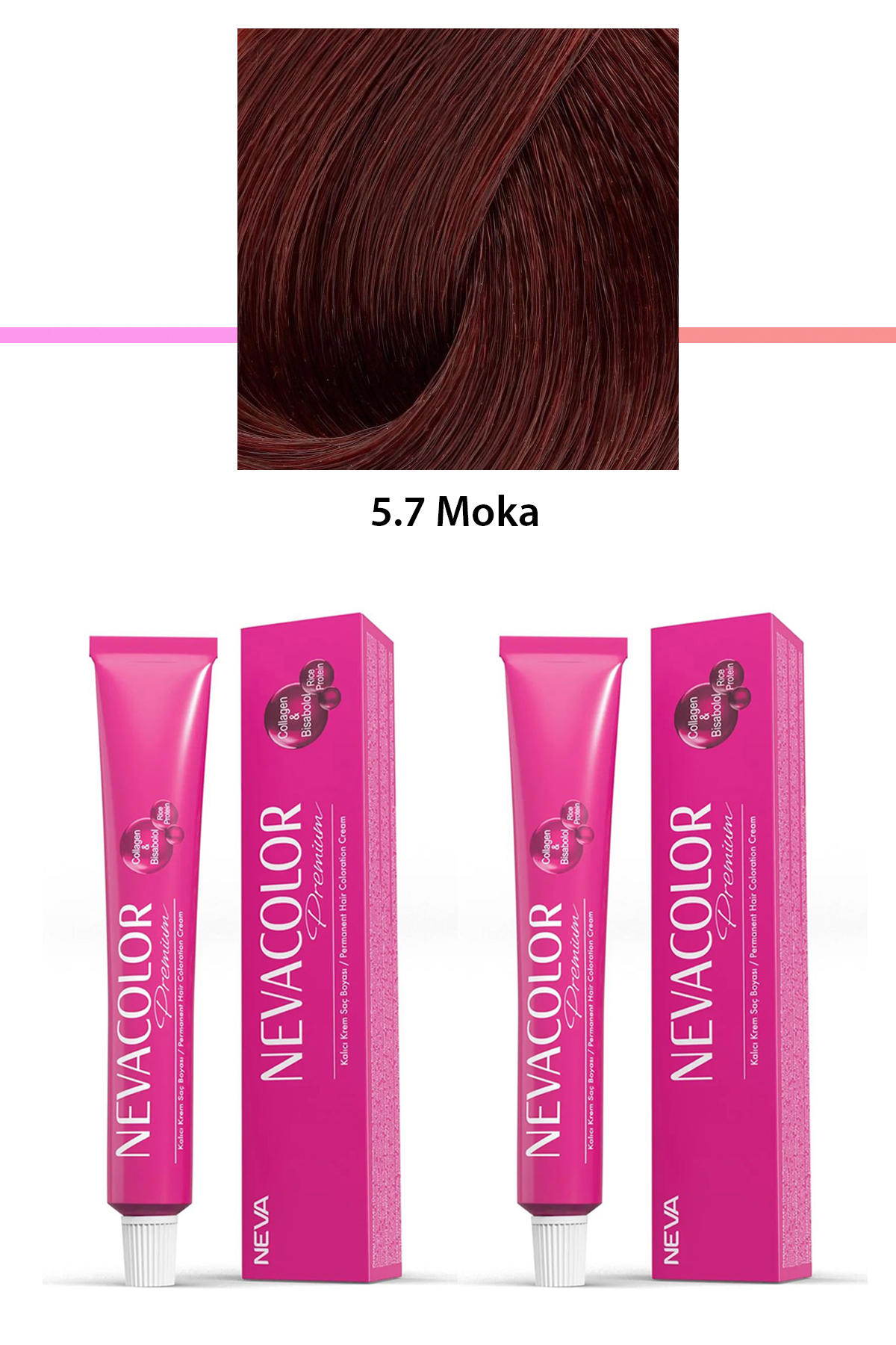 Nevacolor 5.7 Mocha Organik Krem Saç Boyası 50 gr