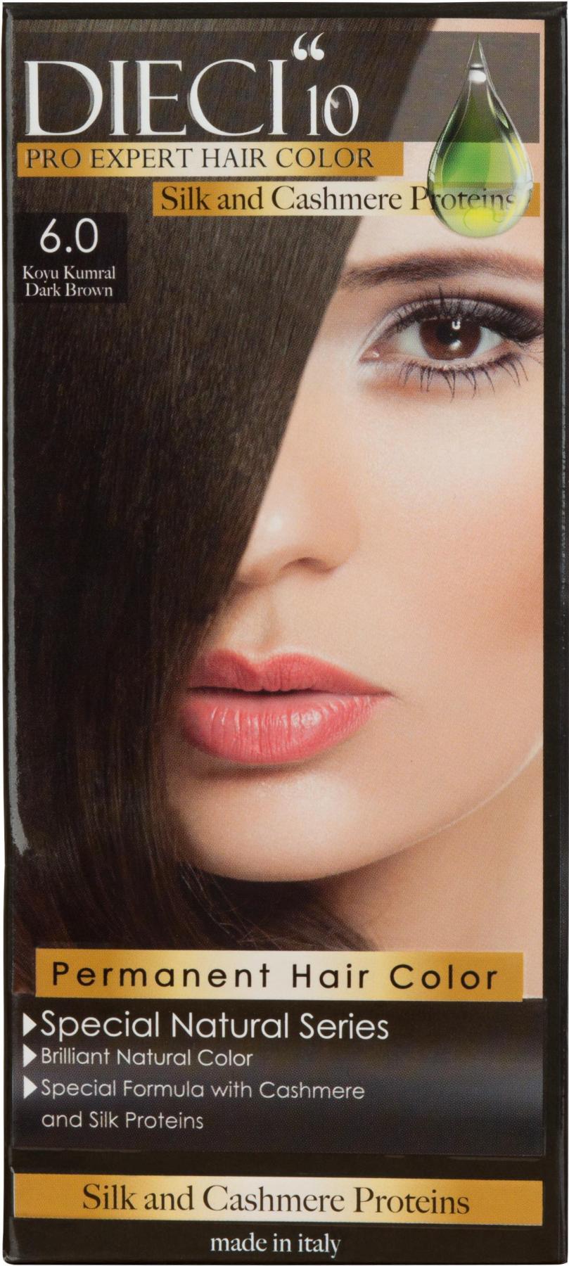 Dieci 6.0 Koyu Kumral Krem Saç Boyası 60 ml