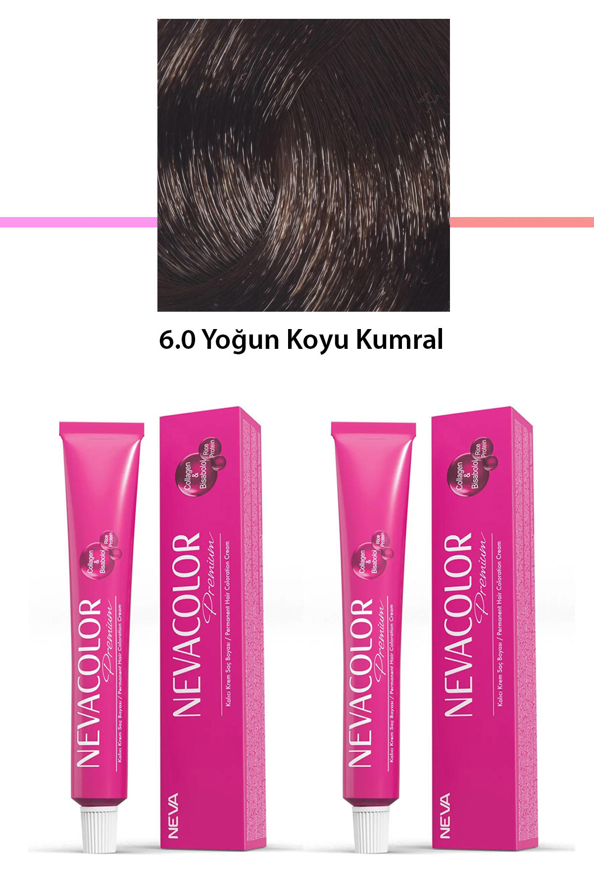 Nevacolor 6.0 Yoğun Koyu Kumral Organik Krem Saç Boyası 50 gr