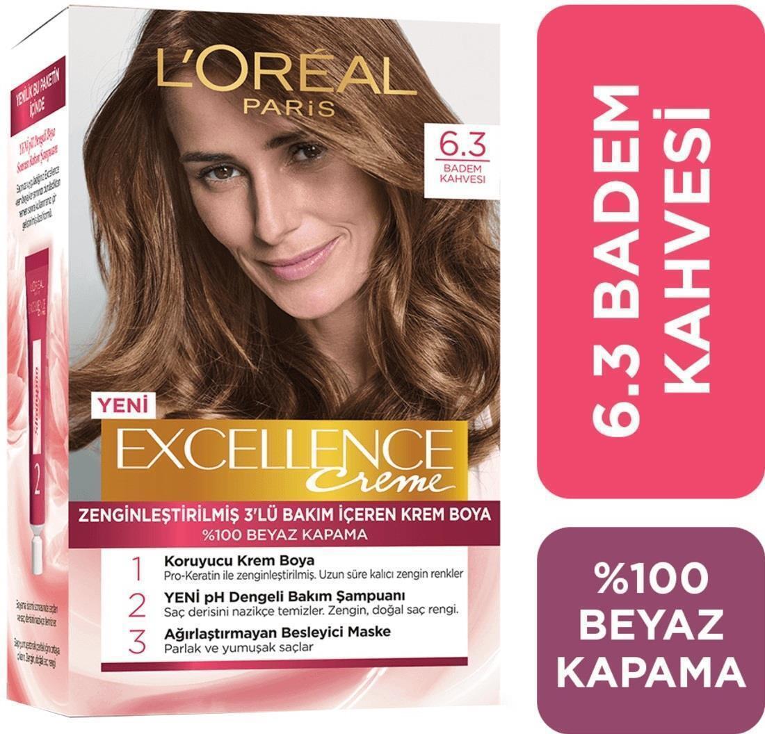 L'Oréal Paris 6.30 Badem Kahvesi Krem Saç Boyası 48 ml