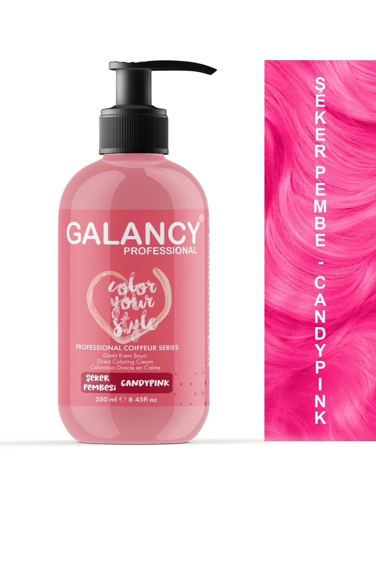 Galancy Şeker Pembe Amonyaksız Krem Saç Boyası 250 ml