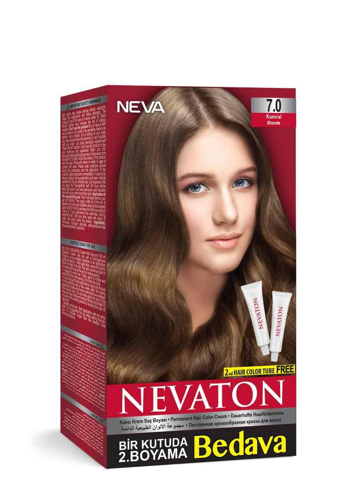 Neva 7.0 Kumral Organik Krem Saç Boyası 50 gr