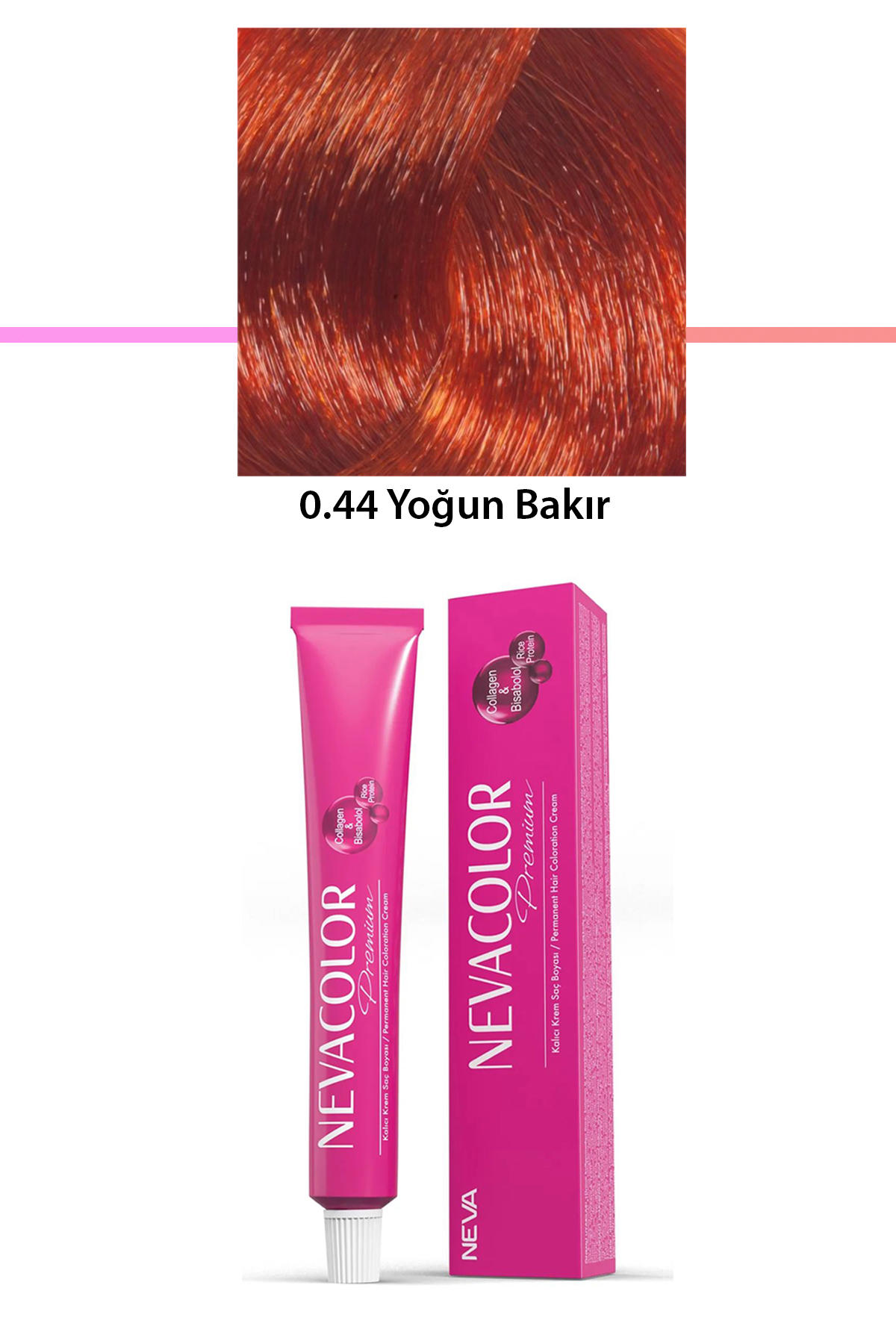 Nevacolor 0.44 Yoğun Bakır Organik Krem Saç Boyası 50 gr
