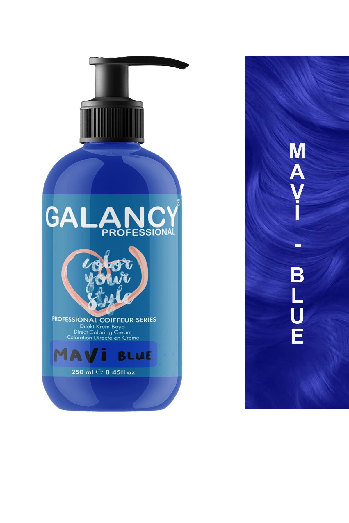 Galancy Mavi Amonyaksız Krem Saç Boyası 250 ml