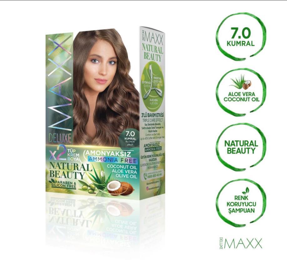 Maxx 7.0 Kumral Amonyaksız Krem Saç Boyası 60 ml
