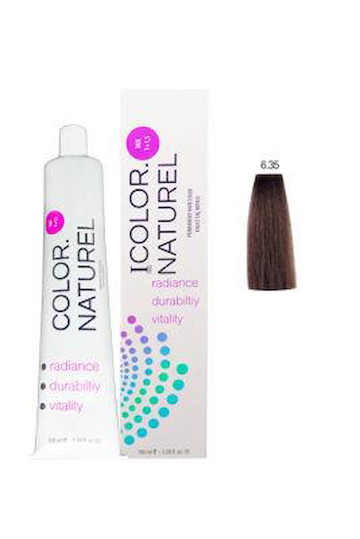 Color Naturel 6.35 Altın Akaju Krem Saç Boyası 100 ml