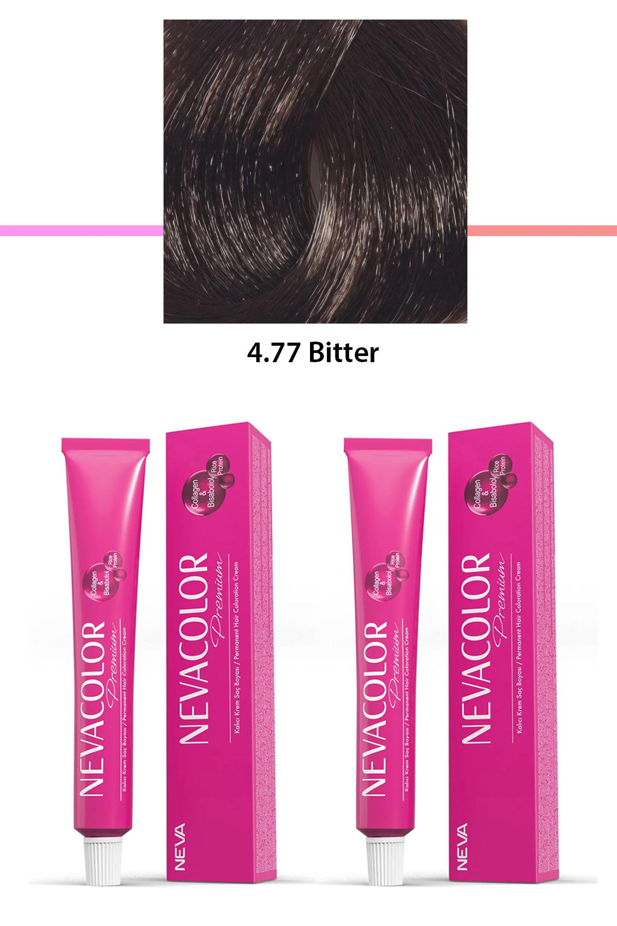 Nevacolor 4.77 Bitter Organik Krem Saç Boyası 50 gr