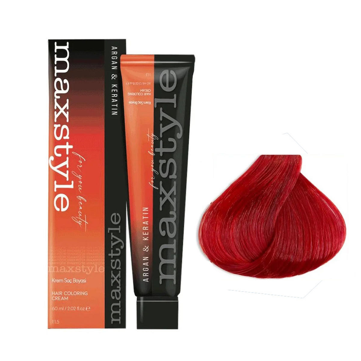 Maxstyle Kırmızı Amonyaksız Krem Saç Boyası 60 ml