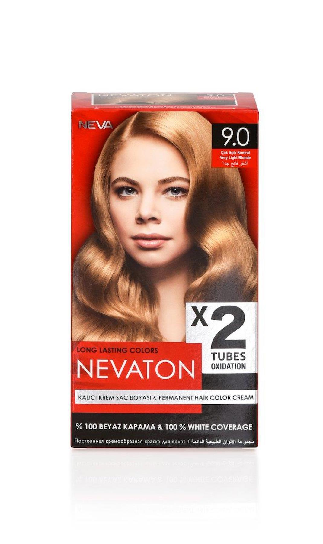 Nevacolor 9.0 Çok Açık Kumral Organik Krem Saç Boyası 50 gr