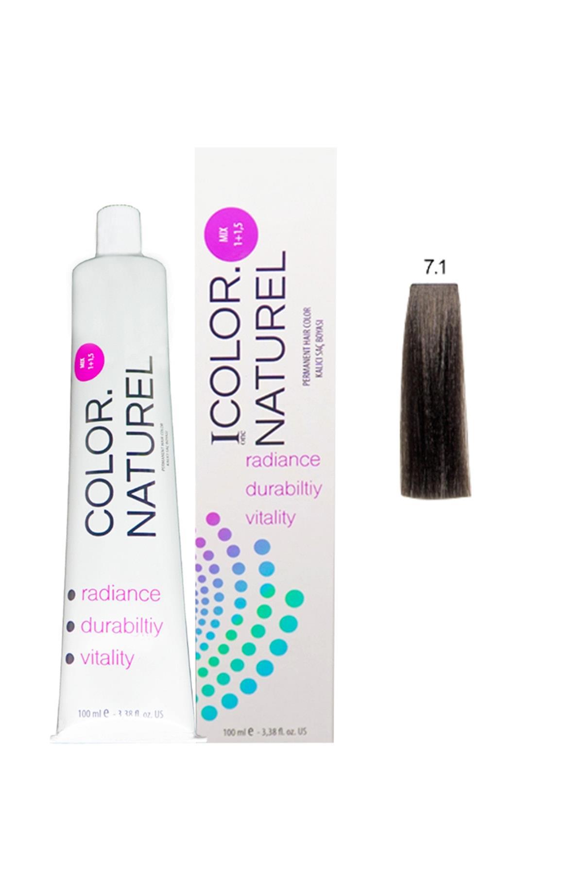 Color Naturel 7.1 Küllü Kumral Krem Saç Boyası 100 ml