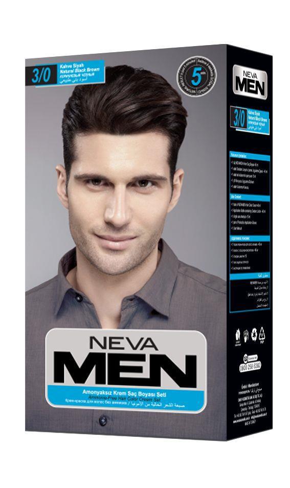 Neva 3/0 Kahve Siyah Amonyaksız Krem Erkek Saç Boyası