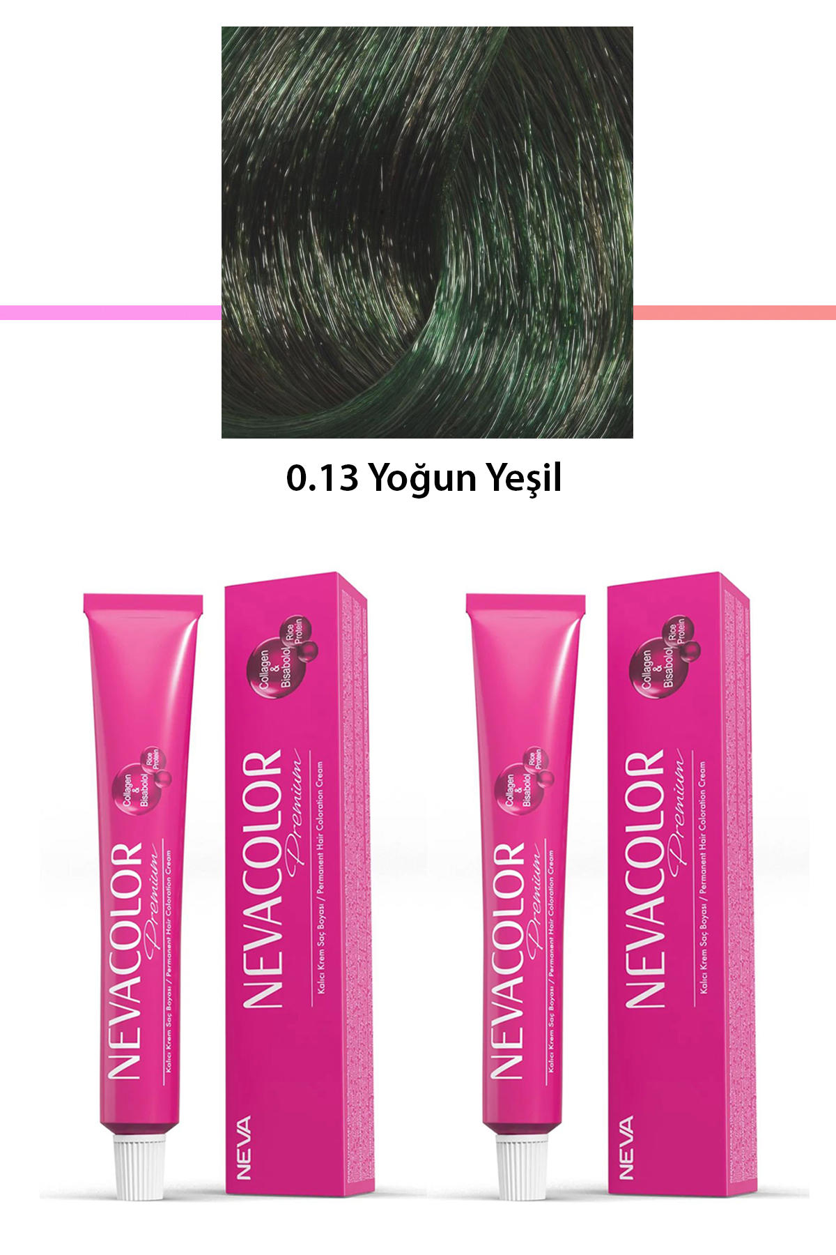 Nevacolor 0.13 Yoğun Yeşil Krem Saç Boyası 50 gr