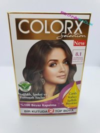 Colorx 8.1 Orta Küllü Kumral Krem Saç Boyası 60 ml
