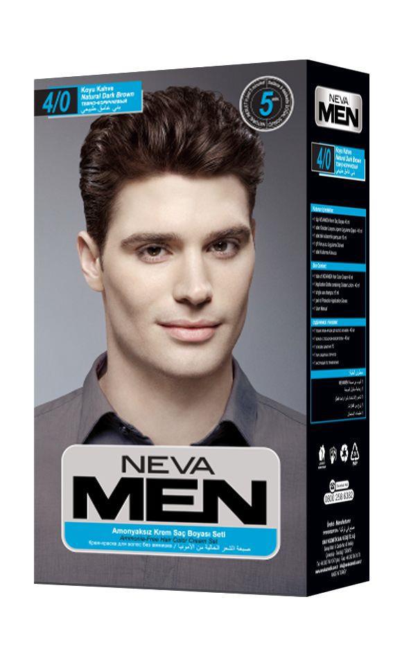 Neva 4/0 Koyu Kahve Amonyaksız Krem Erkek Saç Boyası