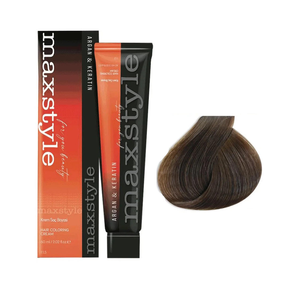 Maxstyle 6.2 Kumral Amonyaksız Krem Saç Boyası 60 ml