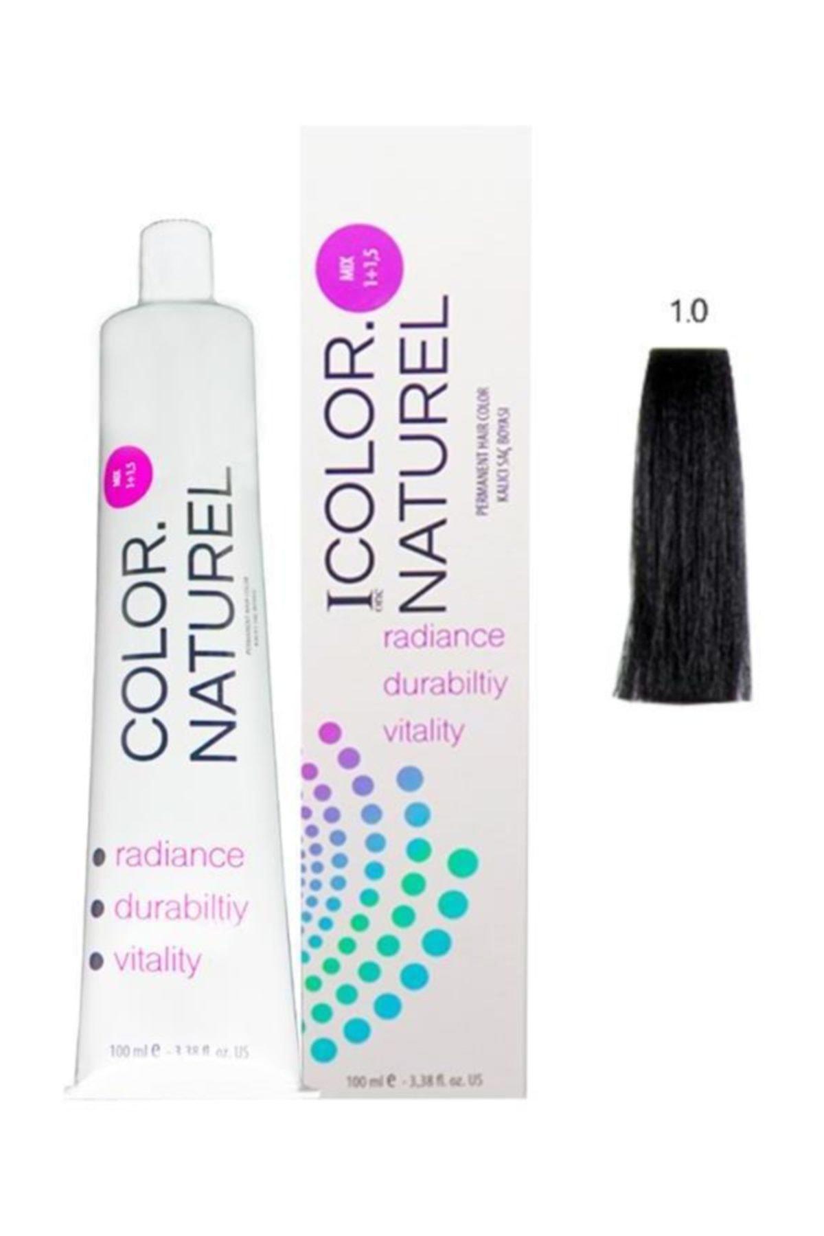 Color Naturel 1.0 Siyah Krem Saç Boyası 100 ml