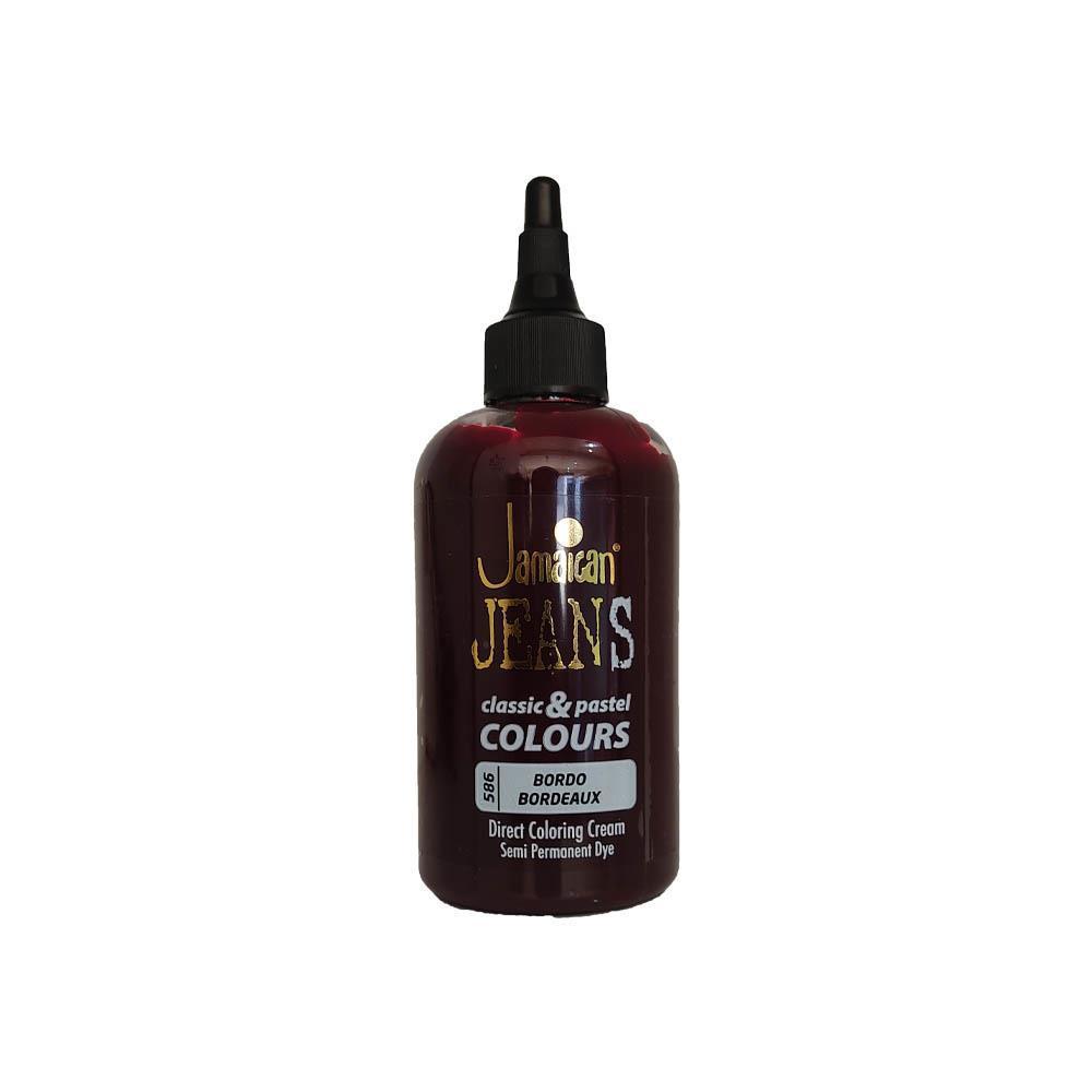 Jeans Color 586 Bordo Amonyaksız Krem Saç Boyası 250 ml
