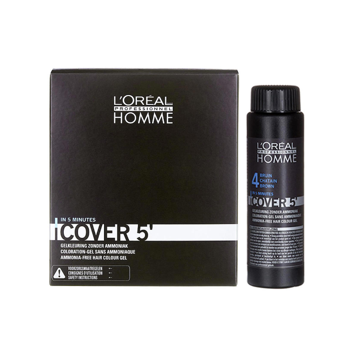 L'Oreal Professionnel 4.0 Kahverengi Amonyaksız Krem Erkek Saç Boyası