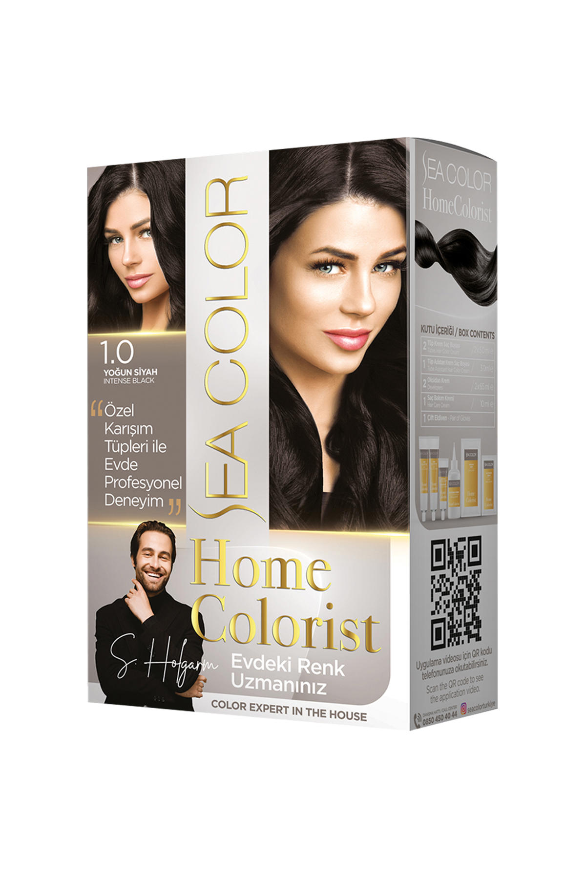 Sea Color 1.0 Yoğun Siyah Krem Saç Boyası