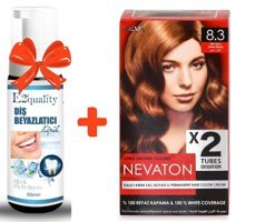 Nevacolor 8.3 Altın Sarı Organik Köpük Saç Boyası 50 gr