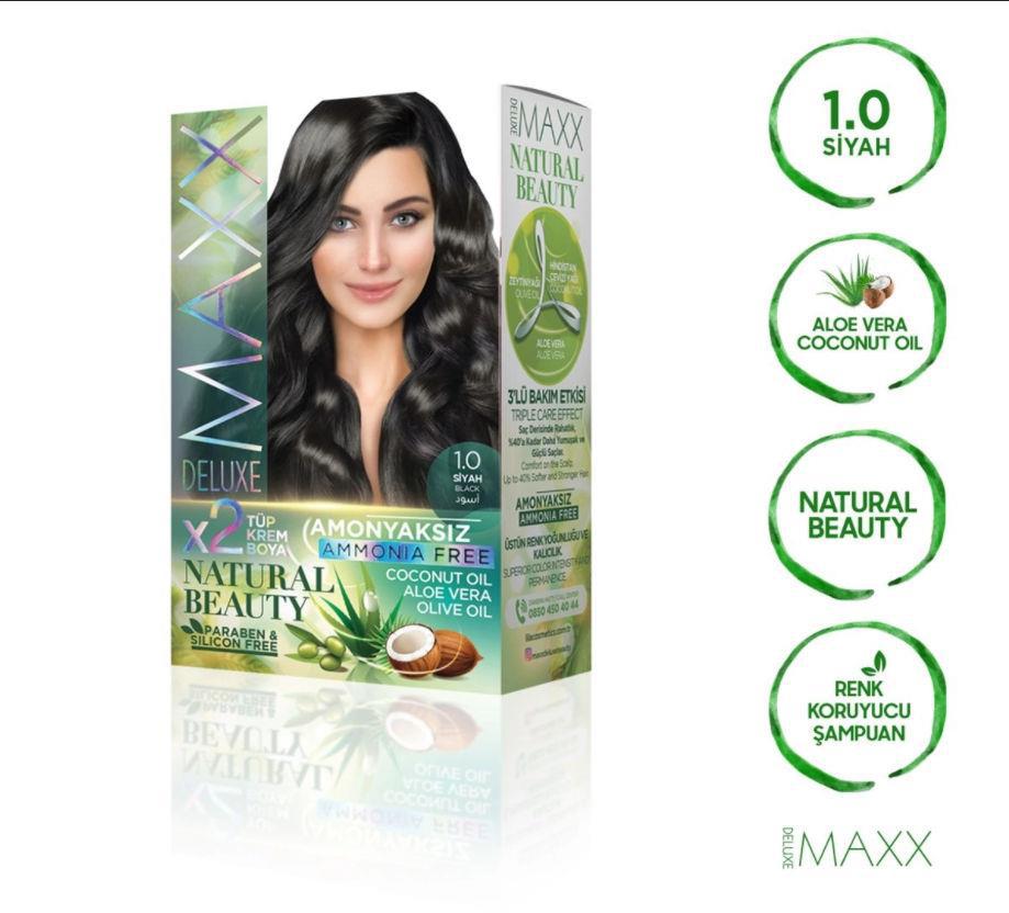 Maxx 0.1 Siyah Amonyaksız Krem Saç Boyası