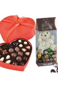 Bolçi Pookie Bear Sütlü Çikolata 130 gr + Teneke Kalp Kutu 240 gr
