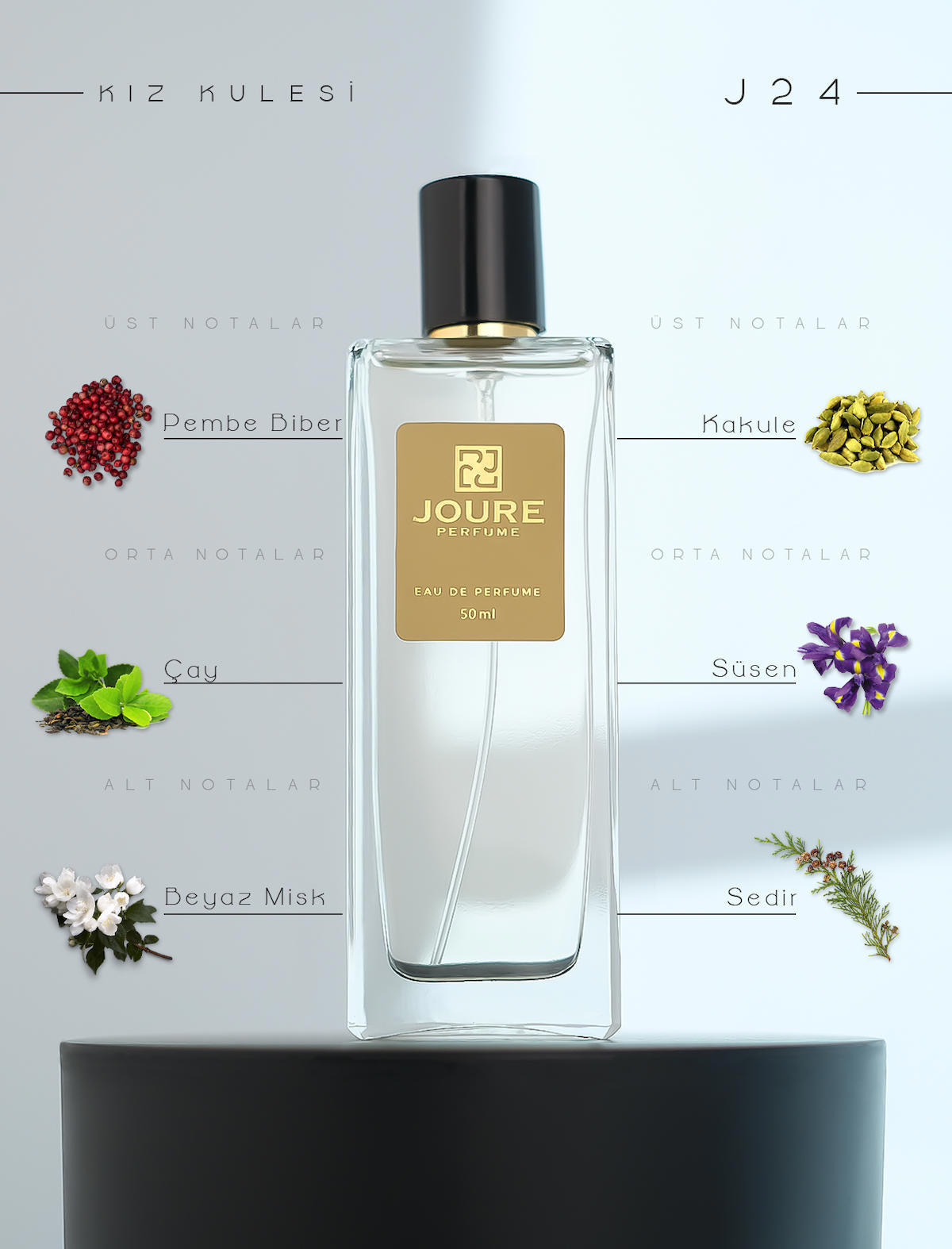 Joure Perfume Joure J24 EDP Bergamot-Portakal Kadın Parfüm 50 ml