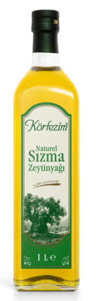 Körfezim Natürel Polifenolsüz Soğuk Sıkım Olgun Hesap Cam Sızma Zeytinyağı 1 lt