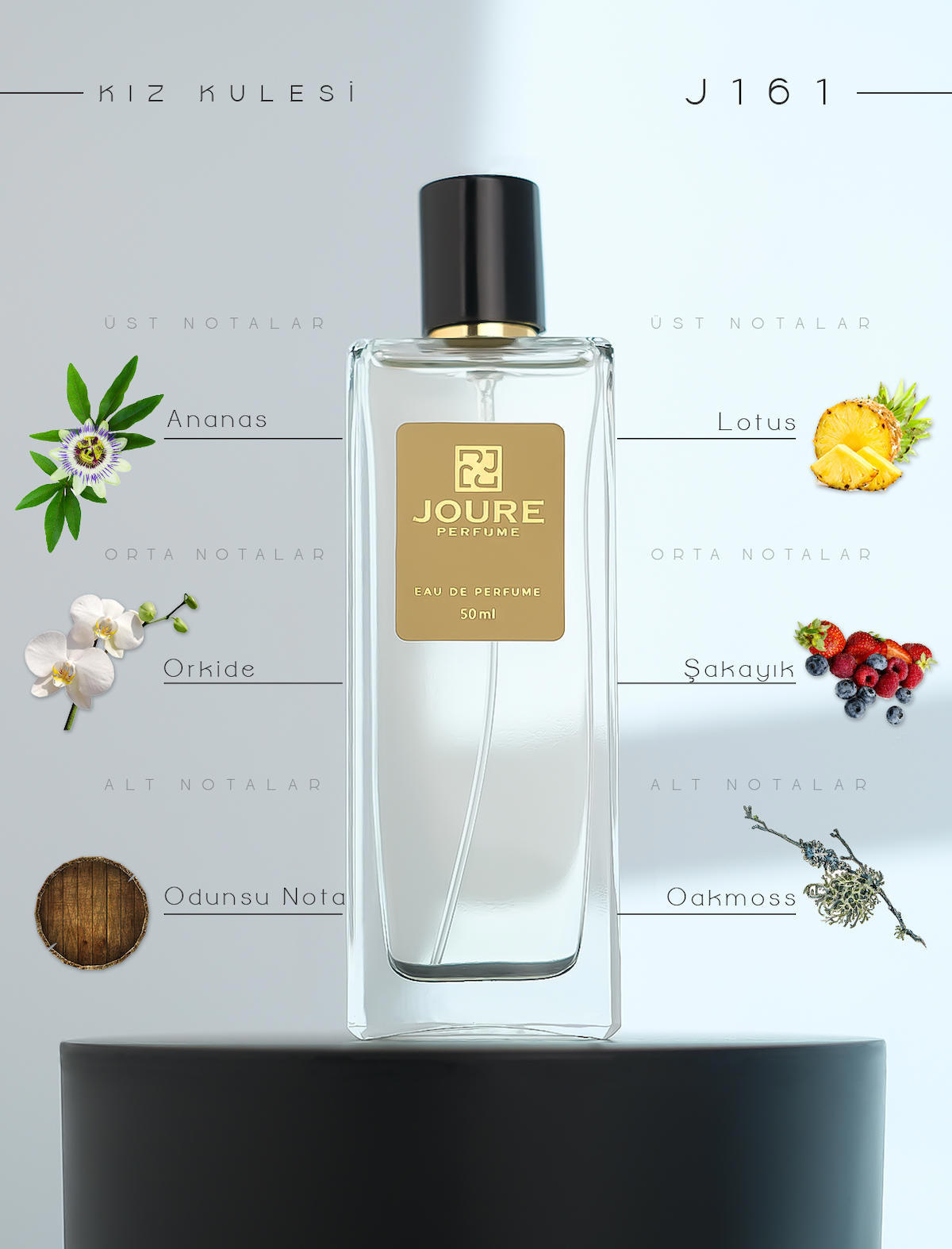 Joure Perfume Joure J161 EDP Meyvemsi Kadın Parfüm 50 ml