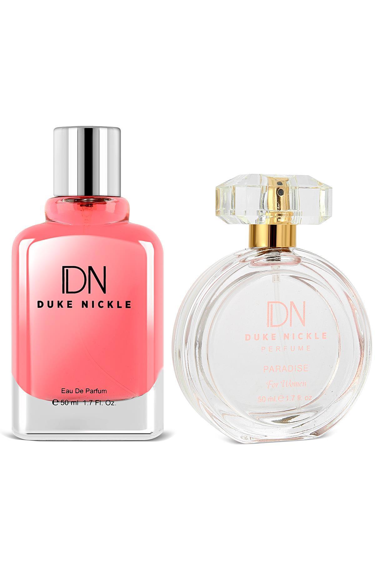 Duke Nickle Bellezza & Paradise EDP Çiçeksi-Meyvemsi Kadın Parfüm 2x50 ml