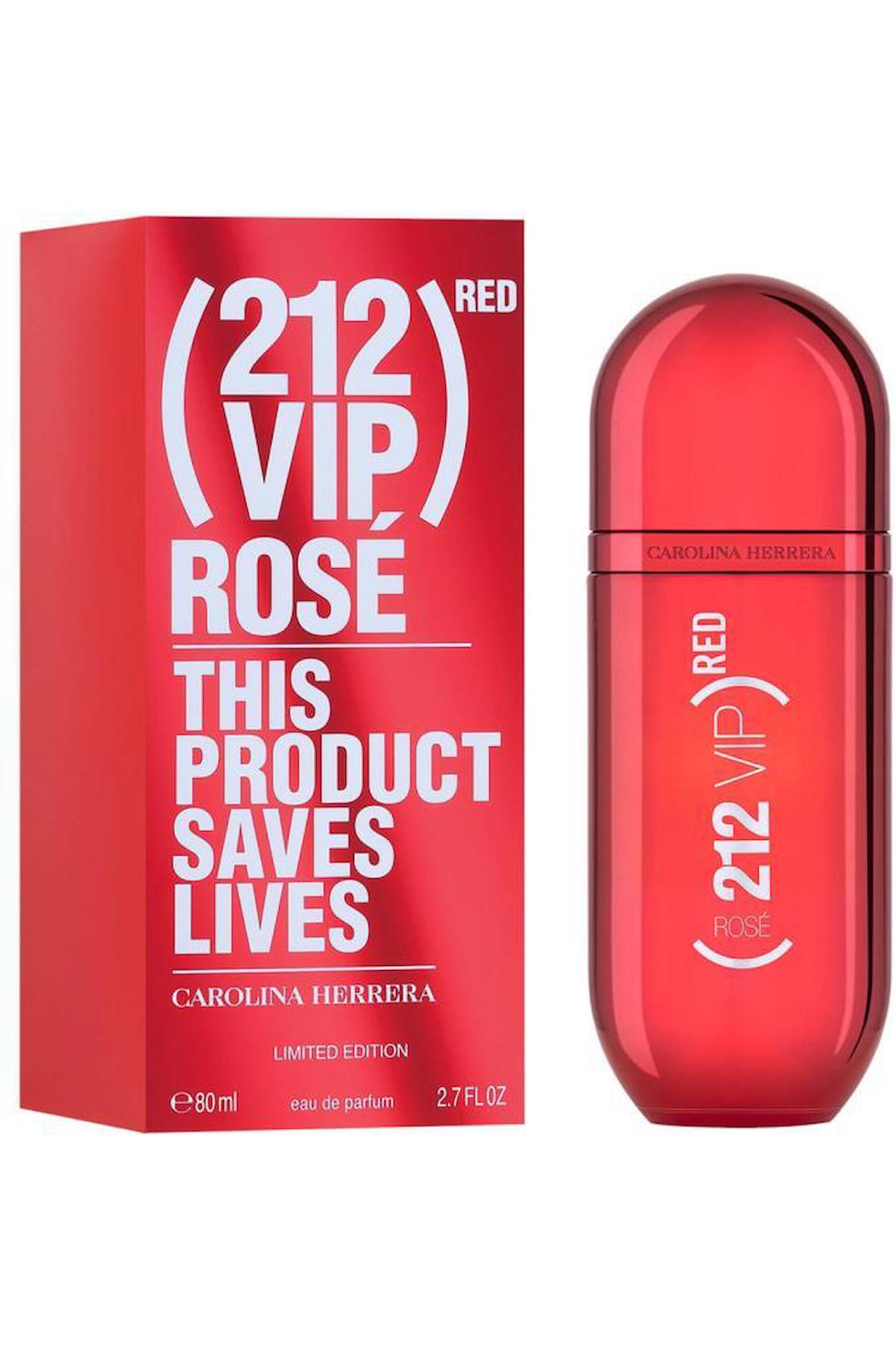 Carolina 212 Vip Rose Red EDP Çiçeksi-Meyvemsi Kadın Parfüm 80 ml