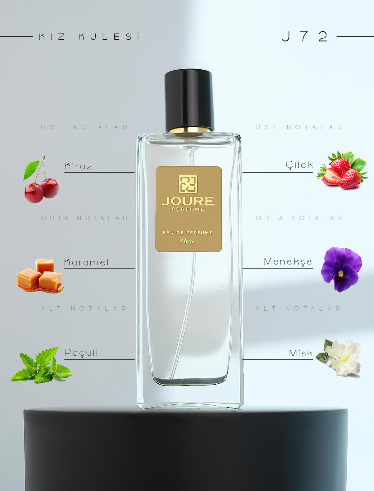Joure Perfume Joure J72 EDP Meyvemsi Kadın Parfüm 50 ml
