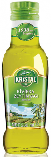 Kristal Polifenolsüz Olgun Hesap Cam Riviera Zeytinyağı 0.25 lt