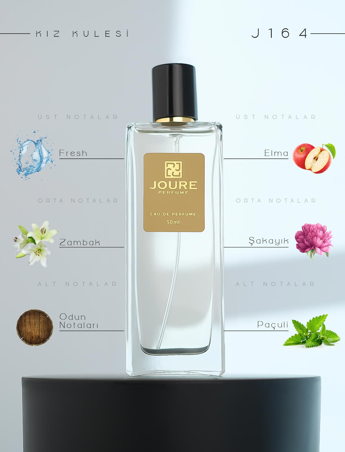 Joure Perfume Joure J164 EDP Meyvemsi Kadın Parfüm 50 ml