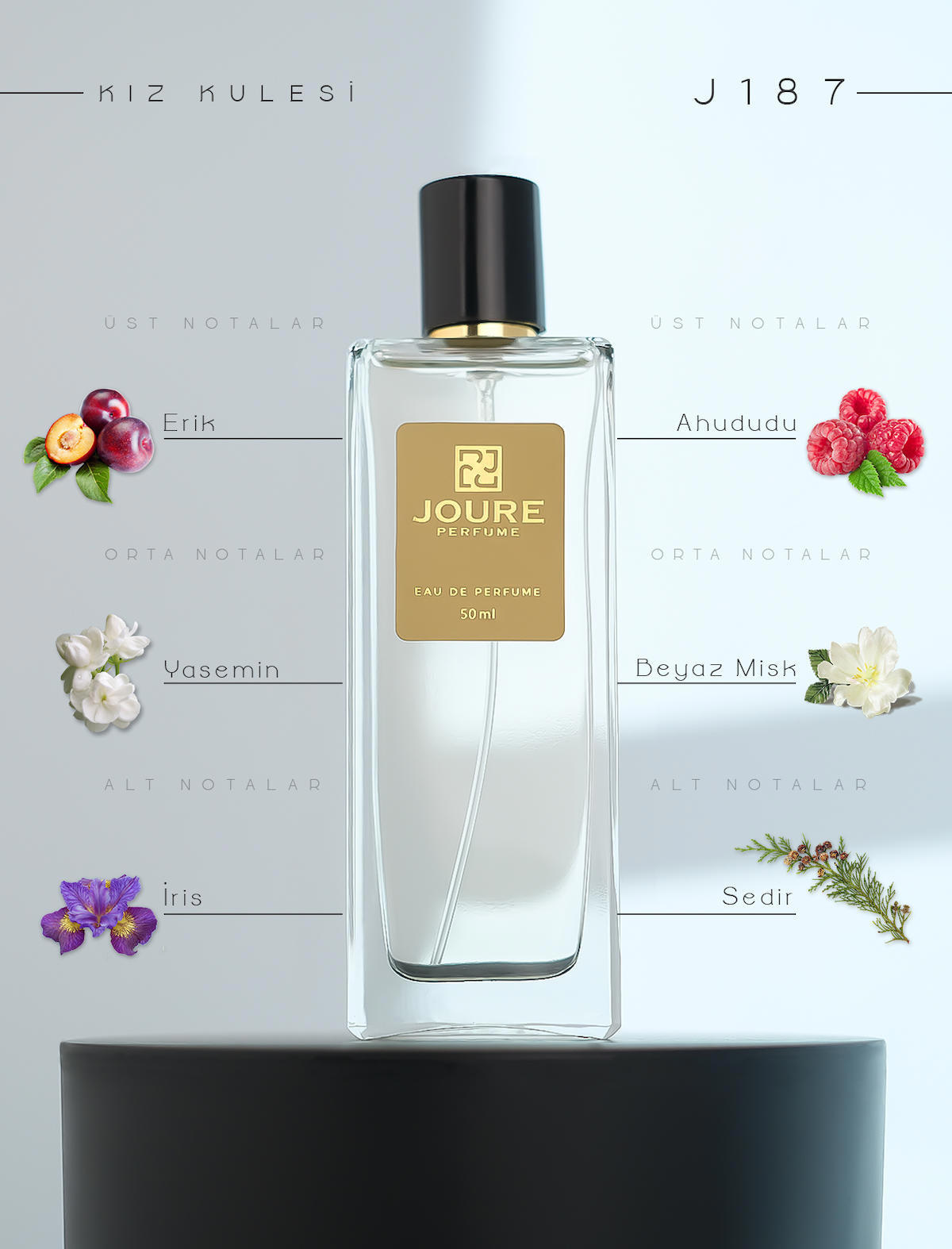 Joure Perfume Joure J187 EDP Meyvemsi Kadın Parfüm 50 ml