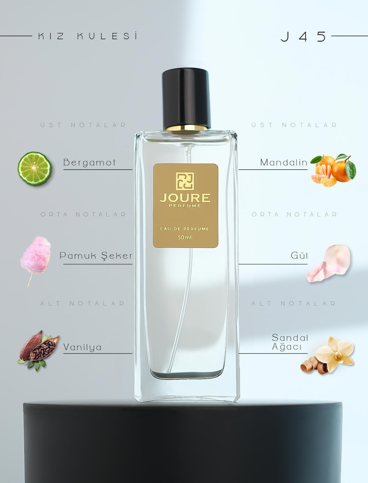 Joure Perfume Joure J45 Afrodizyak Etkili EDP Vanilya Kadın Parfüm 50 ml