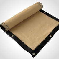 Filexus %95'lik Gölgelik-Bahçe Çit Filesi-Premium Şeritli Halkalı - Koyu Bej - 6m Yükseklik - 6 m x 50 m