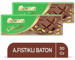 Ülker Antep Fıstıklı Çikolata 30 gr 12 Adet