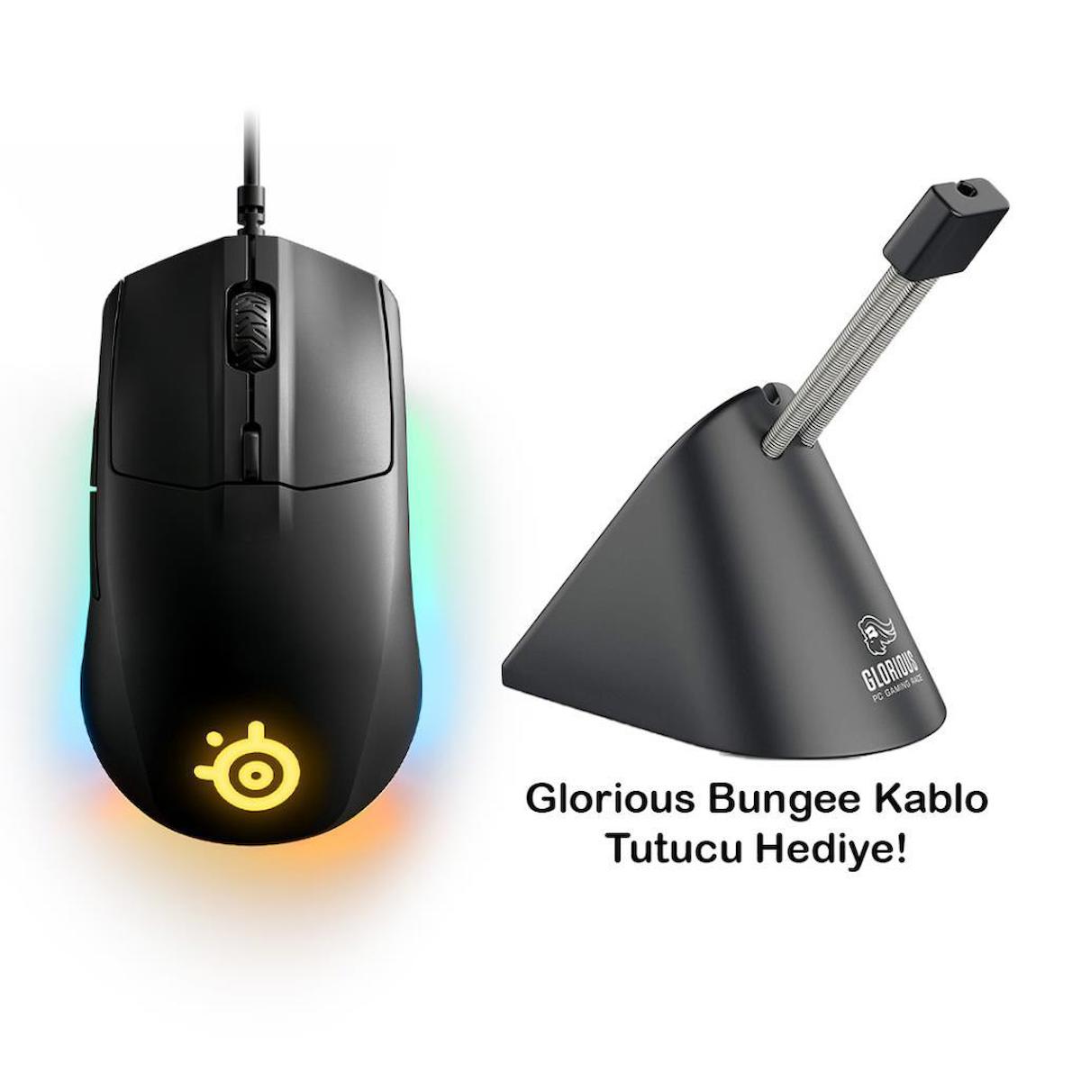 Steelseries Rival 3 Ergonomik Makrolu Kablolu Siyah Gaming Mouse
