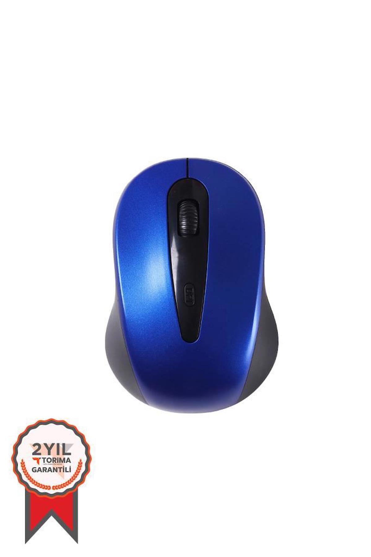 Torima Tm-07 Ergonomik Kablosuz Mavi Optik Mouse