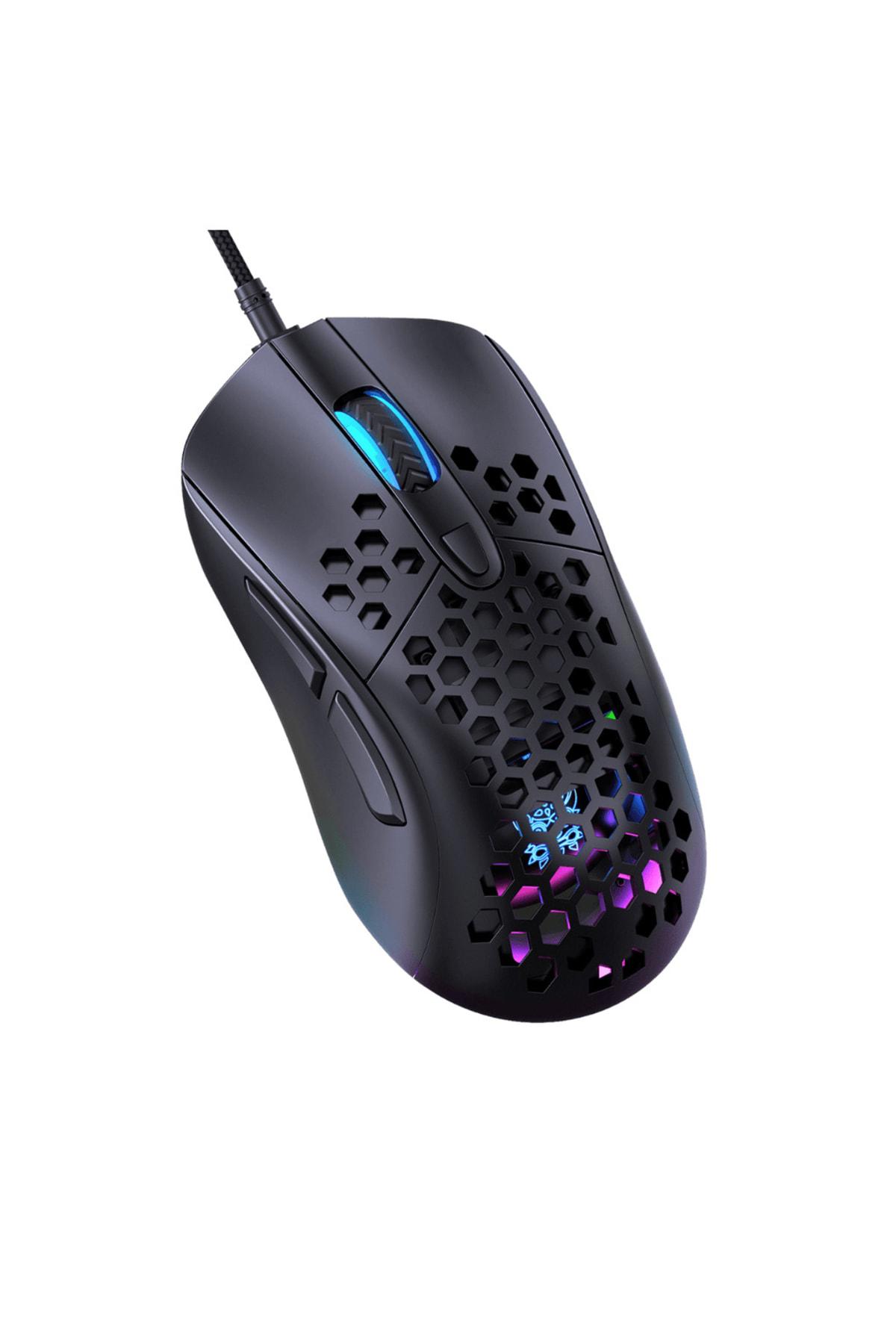 Onikuma MS-04 RGB Kablolu Siyah Gaming Mouse