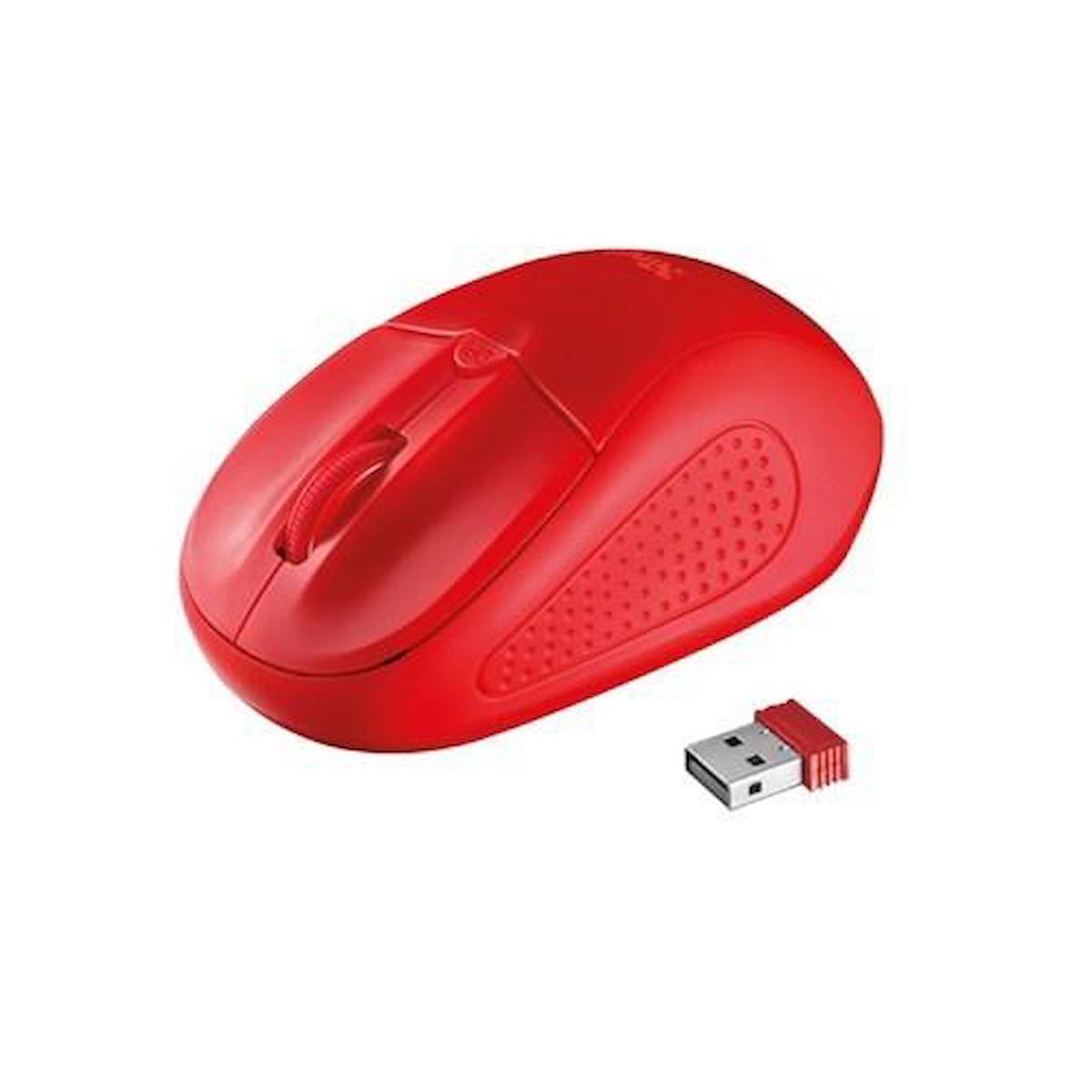 A4 Tech KM-218 Ergonomik Kablosuz Kırmızı Optik Mouse